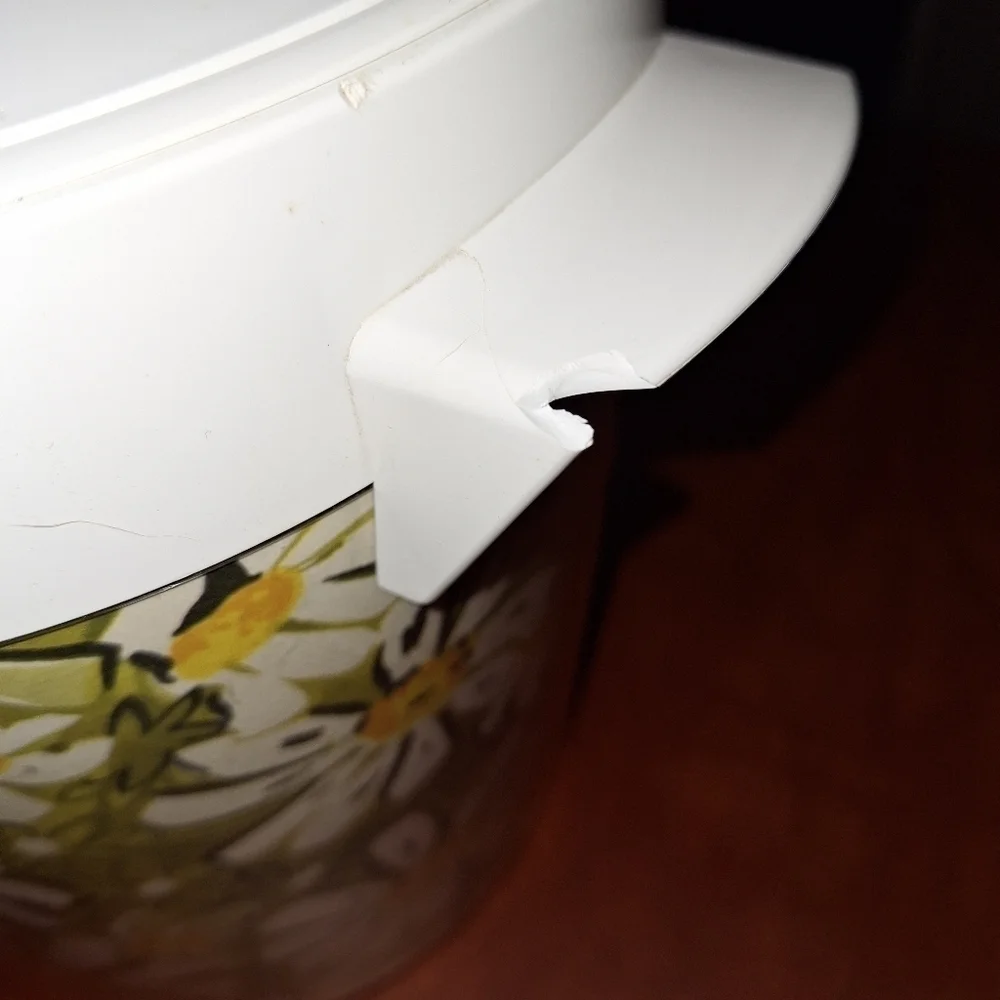 Vintage Flower Daisy Ice Bucket 70s